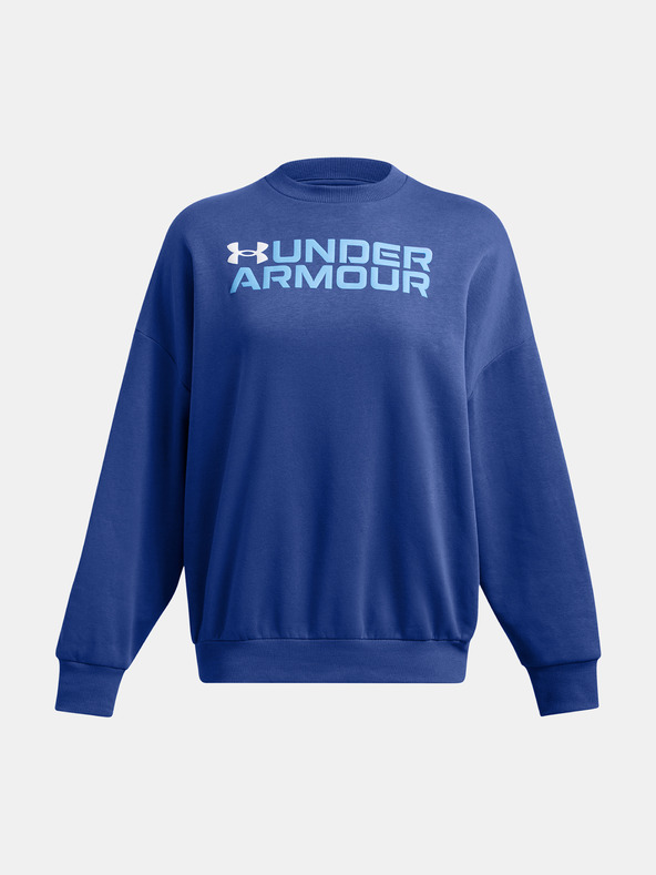 Under Armour Dámská mikina Under Armour Rival Fleece WordmarkOS Crew-BLU