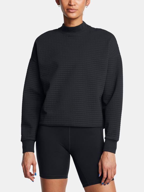 Under Armour Dámská mikina Under Armour Unstoppable Flc Grid Mock LS-BLK