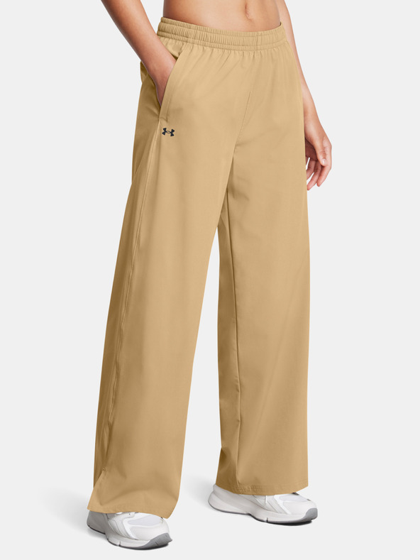 Under Armour Sportovní kalhoty Under Armour UA Rival Wide Leg Pant-BRN