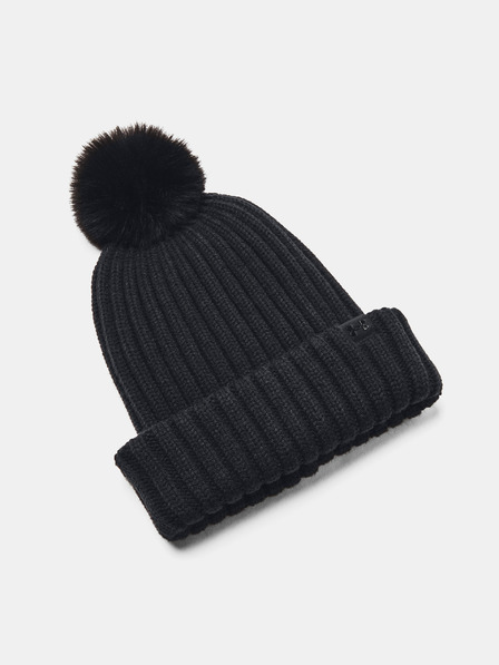 Under Armour Dámská čepice Under Armour W Halftime Pom Beanie-BLK