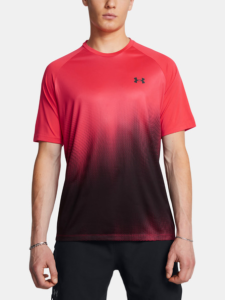 Under Armour Pánské tričko Under Armour UA Tech Fade SS-RED