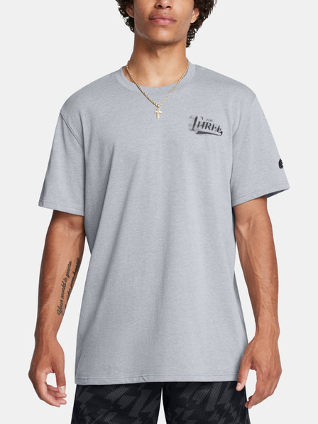 Under Armour Pánské tričko Under Armour Curry HW Verbiage Tee 2-GRY