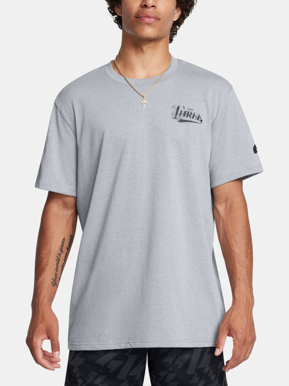 Under Armour Pánské tričko Under Armour Curry HW Verbiage Tee 2-GRY
