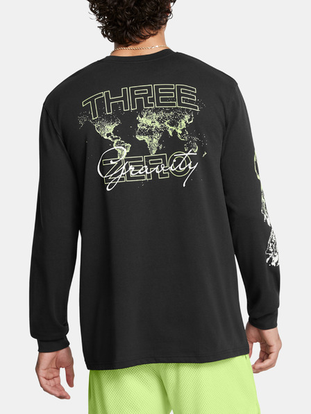 Under Armour Pánské tričko Under Armour Curry HW Verbiage LS Tee-BLK