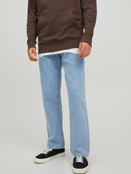 Jack & Jones Světle modré pánské straight fit džíny Jack & Jones Eddie