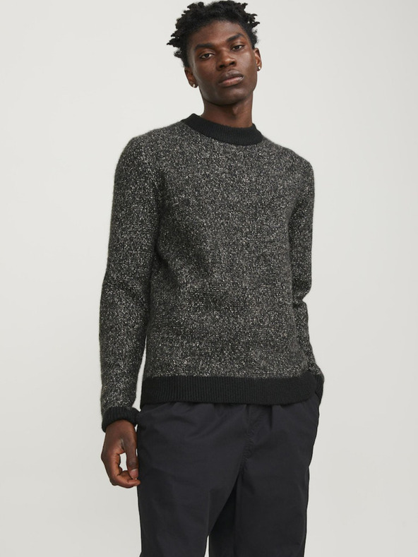 Jack & Jones Černý pánský svetr Jack & Jones Sapce