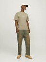Jack & Jones Béžové pánské tričko Jack & Jones Vesterbro