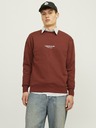 Jack & Jones Hnědá pánská mikina Jack & Jones JORVESTERBRO