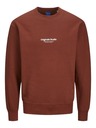 Jack & Jones Hnědá pánská mikina Jack & Jones JORVESTERBRO