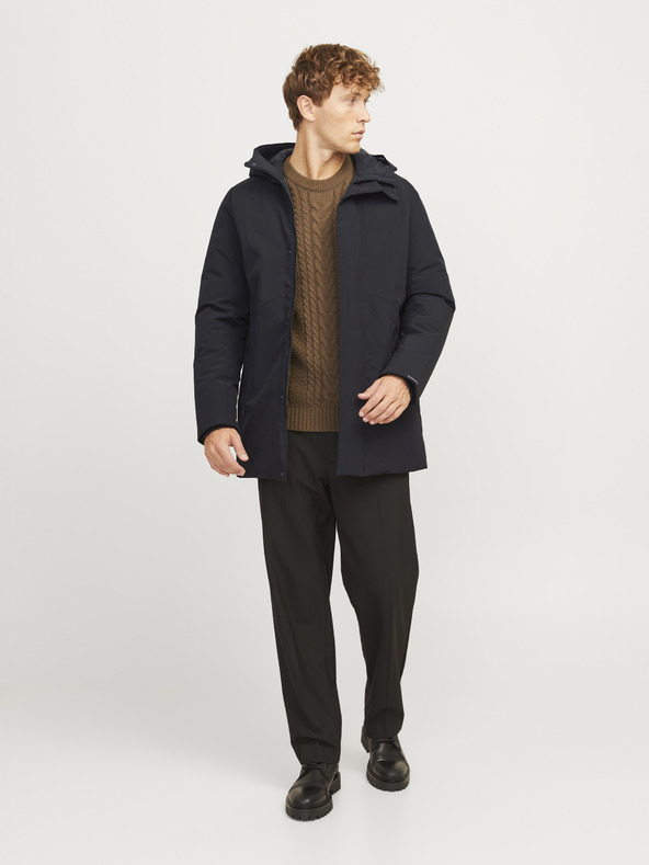Jack & Jones Černá pánská parka Jack & Jones Keen