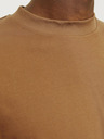 Jack & Jones Hnědé pánské tričko Jack & Jones