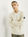 Jack & Jones Krémová pánská mikina s kapucí Jack & Jones Aero
