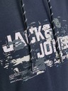 Jack & Jones Tmavě modrá pánská mikina s kapucí Jack & Jones Outdoor