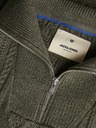 Jack & Jones Khaki pánský svetr se zipem Jack & Jones Blunorth