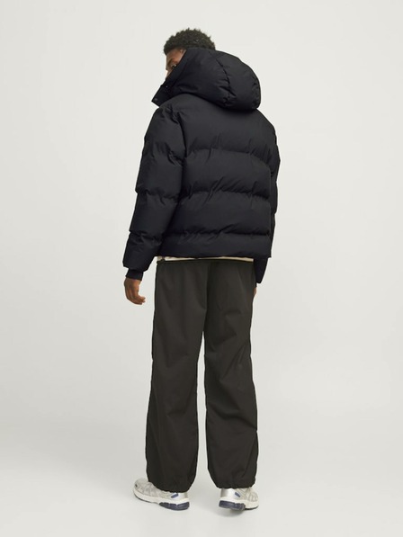 Jack & Jones Černá pánská zimní prošívaná bunda Jack & Jones Alpha