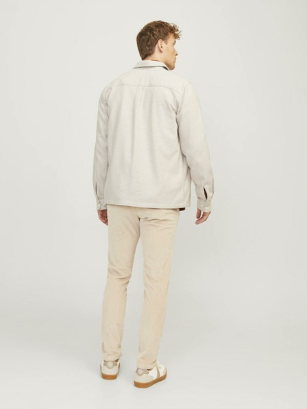 Jack & Jones Béžová pánská lehká košilová bunda Jack & Jones Raymond