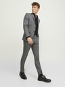 Jack & Jones Tmavě šedé pánské oblekové kalhoty s příměsí vlny Jack & Jones Solaris