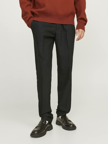 Jack & Jones Černé pánské chino kalhoty Jack & Jones Tace