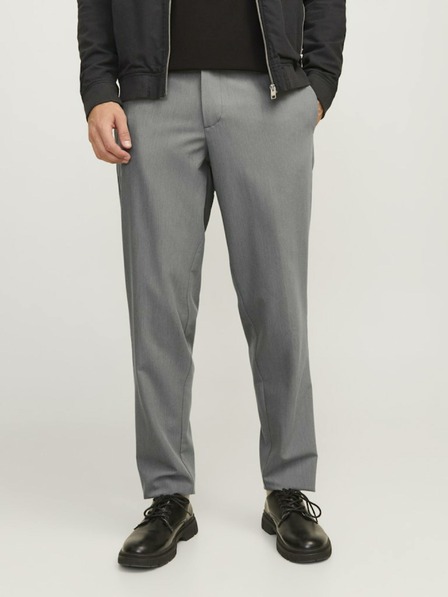 Jack & Jones Šedé pánské chino kalhoty Jack & Jones Tace