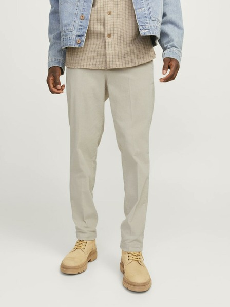 Jack & Jones Béžové pánské manšestrové kalhoty Jack & Jones Tace