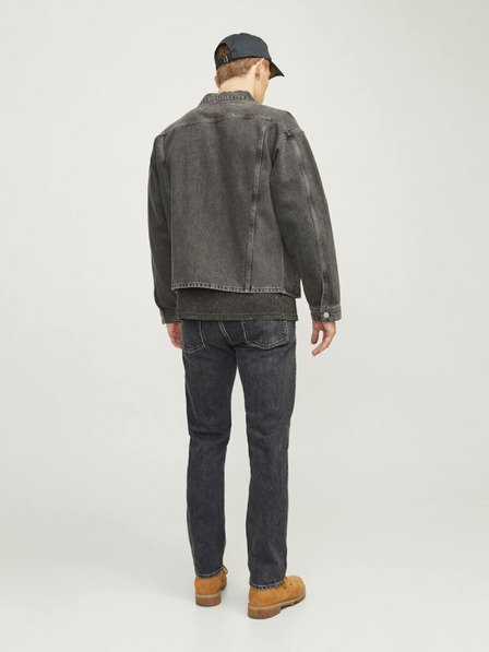Jack & Jones Černé pánské straight fit džíny Jack & Jones Chris