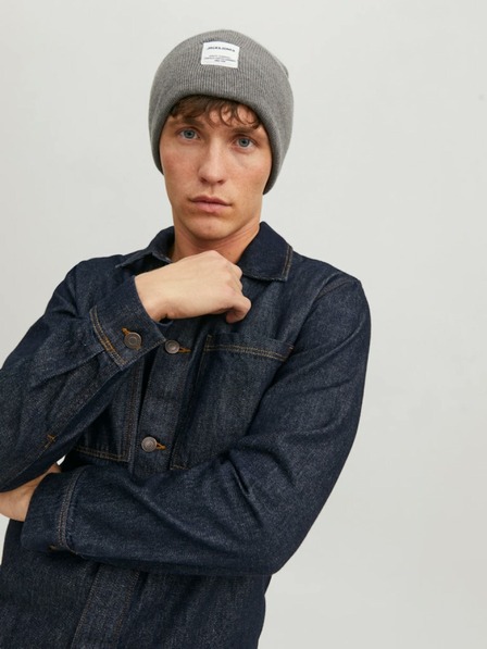 Jack & Jones Šedá čepice Jack & Jones Clong