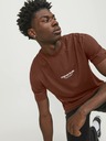Jack & Jones Hnědé pánské tričko Jack & Jones Vesterbro