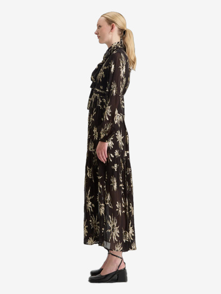 Scotch & Soda Černé dámské vzorované šaty s lurexem Scotch & Soda