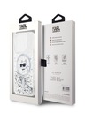 Karl Lagerfeld Karl Lagerfeld Liquid Glitter Choupette Head MagSafe Zadní Kryt pro iPhone 15 Pro Max Transparent