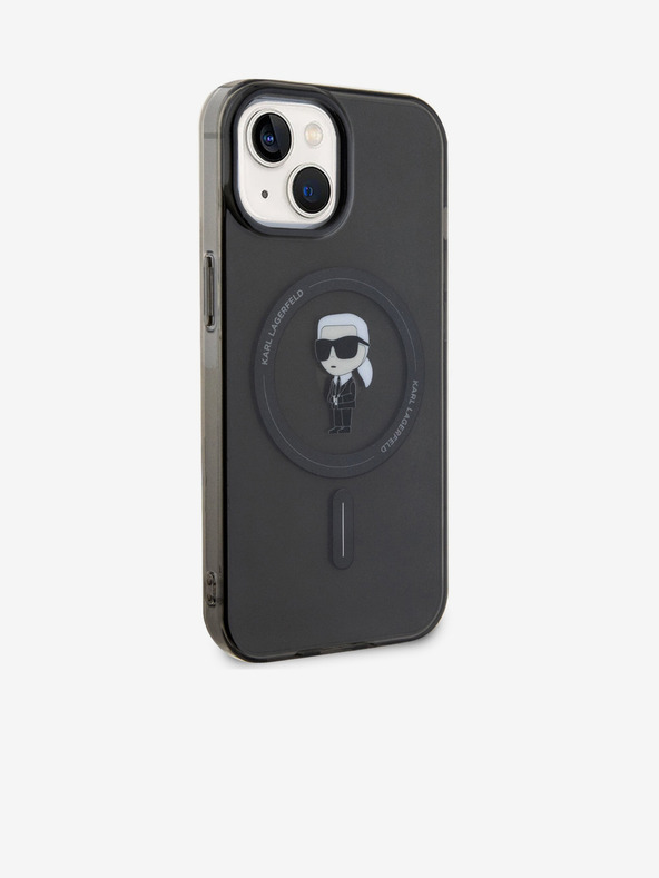 Karl Lagerfeld IML Ikonik MagSafe Zadní Kryt pro iPhone 15 Black Karl Lagerfeld