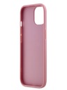 Karl Lagerfeld Wrinkled PU Signature Logo Zadní Kryt pro iPhone 15 Pink Karl Lagerfeld