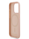 Karl Lagerfeld PU Leather Monogram Metal Logo Magsafe Zadní Kryt pro iPhone 15 Pro Max Pink Karl Lagerfeld