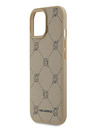 Karl Lagerfeld PU Karl Heads Pattern Magsafe Zadní Kryt pro iPhone 15 Beige Karl Lagerfeld