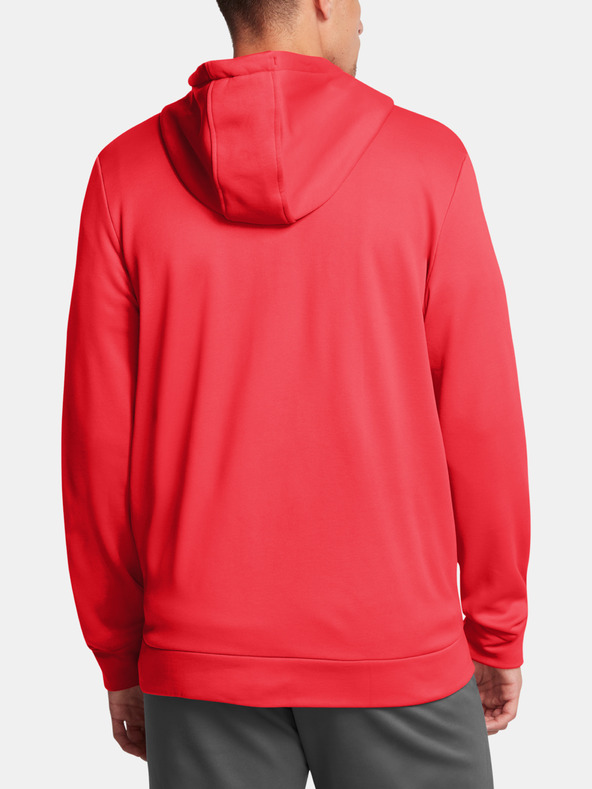 Under Armour Pánská mikina Under Armour UA Armour Fleece FZ Hoodie-RED