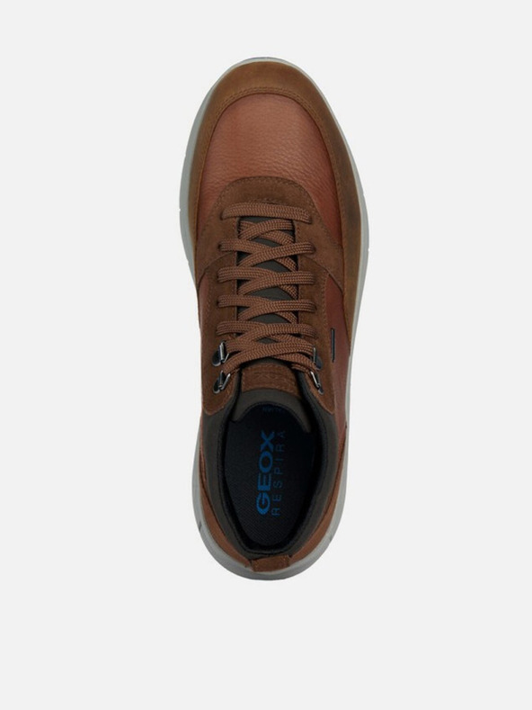 Geox Hnědá pánská kotníková obuv Geox Spherica 4x4 b abx