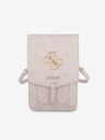 Guess Guess PU 4G Metal Logo Taška na Telefon Pink