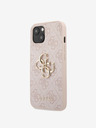 Guess Guess PU 4G Metal Logo Zadní Kryt pro iPhone 13 Pink