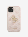 Guess Guess PU 4G Metal Logo Zadní Kryt pro iPhone 13 Pink