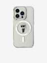 Karl Lagerfeld Karl Lagerfeld IML Ikonik MagSafe Zadní Kryt pro iPhone 15 Pro Transparent