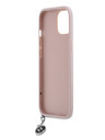 Karl Lagerfeld Karl Lagerfeld PU Saffiano Rhinestone Charm Zadní Kryt pro iPhone 15 Pink