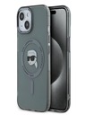 Karl Lagerfeld Karl Lagerfeld IML Karl Head Metal Frame MagSafe Zadní Kryt pro iPhone 15 Black