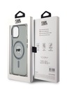 Karl Lagerfeld Karl Lagerfeld IML Karl Head Metal Frame MagSafe Zadní Kryt pro iPhone 15 Black
