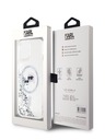 Karl Lagerfeld Karl Lagerfeld Liquid Glitter Karl and Choupette Heads MagSafe Zadní Kryt pro iPhone 15 Transparent