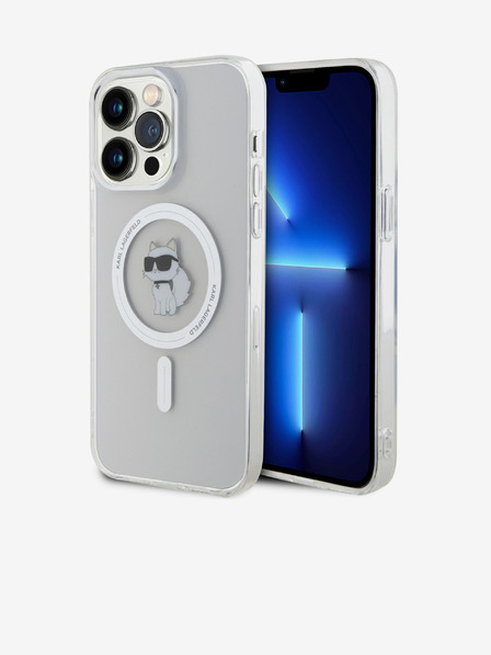 Karl Lagerfeld Karl Lagerfeld IML Choupette MagSafe Zadní Kryt pro iPhone 15 Pro Max Transparent