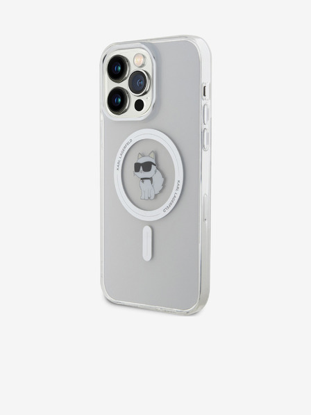 Karl Lagerfeld Karl Lagerfeld IML Choupette MagSafe Zadní Kryt pro iPhone 15 Pro Max Transparent
