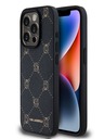 Karl Lagerfeld PU Karl Heads Pattern Magsafe Zadní Kryt pro iPhone 15 Pro Black Karl Lagerfeld