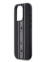 Karl Lagerfeld PU Saffiano Athleisure Stripe and Strap Zadní Kryt pro iPhone 15 Pro Max Pink Karl Lagerfeld