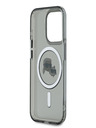 Karl Lagerfeld Karl Lagerfeld IML K&CH Heads Metal Frame MagSafe Zadní Kryt pro iPhone 15 Pro Black