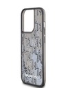 Karl Lagerfeld Liquid Glitter Monogram Gradient Zadní Kryt pro iPhone 14 Pro Max Black Karl Lagerfeld