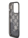Karl Lagerfeld Liquid Glitter Monogram Gradient Zadní Kryt pro iPhone 14 Pro Max Black Karl Lagerfeld